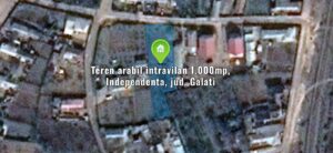 Teren arabil intravilan 1.000mp, Independenta, jud. Galati