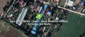 Casa S+P+E 367mp + anexa + teren intravilan 1.438mp, Varsatura, jud. Braila