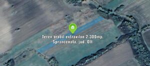 Teren arabil extravilan 2.300mp, Sprancenata, jud. Olt