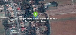 Casa 48mp + anexe + teren intravilan 690mp, Cochinesti, jud. Arges