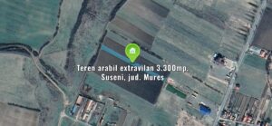 Teren arabil extravilan 3.300mp, Suseni, jud. Mures
