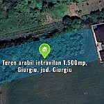 Teren arabil intravilan 1.500mp, Giurgiu, jud. Giurgiu