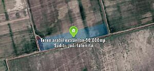 Teren arabil extravilan 50.000mp, Suditi, jud. Ialomita
