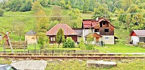 Casa P 86mp + casa P+E 142mp + anexa + teren intravilan 4.670mp, Moisei, jud. Maramures