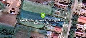 Casa P 128mp + teren intravilan 2.203mp, Grabat, jud. Timis