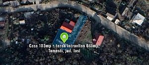 Casa 103mp + teren intravilan 641mp, Tomesti, jud. Iasi