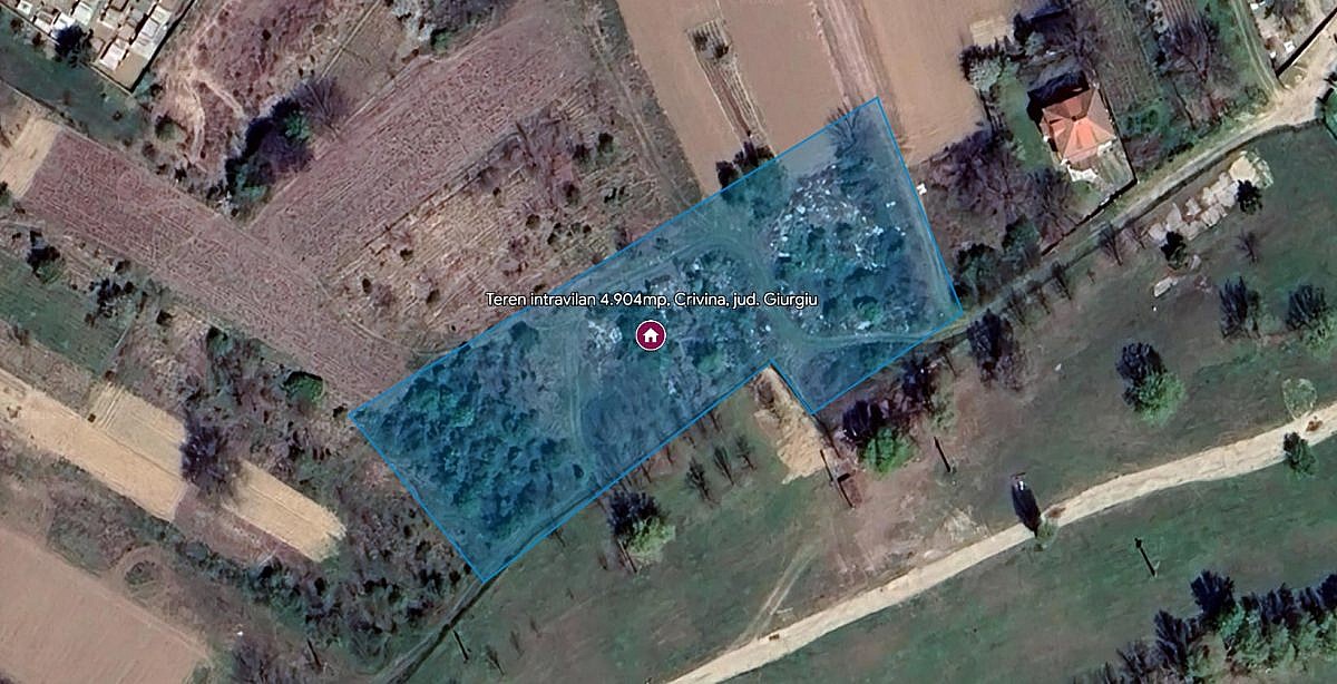 Teren intravilan 4.904mp, Crivina, jud. Giurgiu