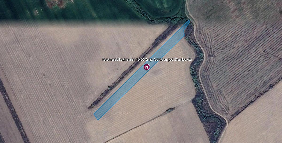 Teren arabil extravilan 10.000mp, Contesti, jud. Dambovita