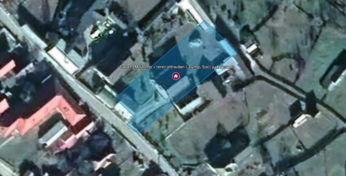 Casa P+M 120mp + teren intravilan 1.312mp, Soci, jud. Neamt