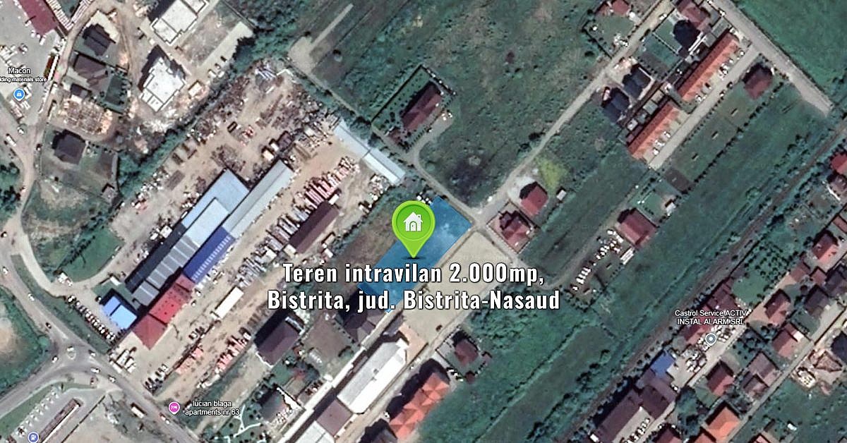 Teren intravilan 2.000mp, Bistrita, jud. Bistrita-Nasaud