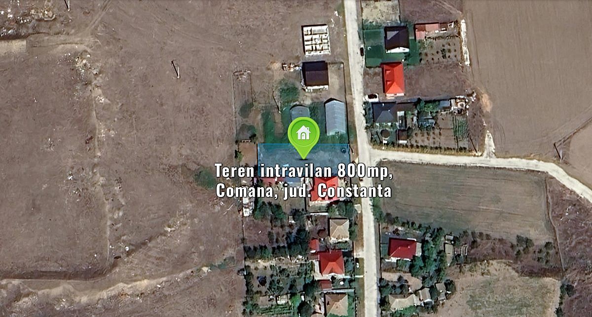 Teren intravilan 800mp, Comana, jud. Constanta