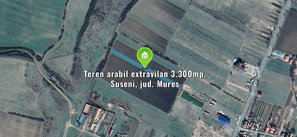 Teren arabil extravilan 3.300mp, Suseni, jud. Mures
