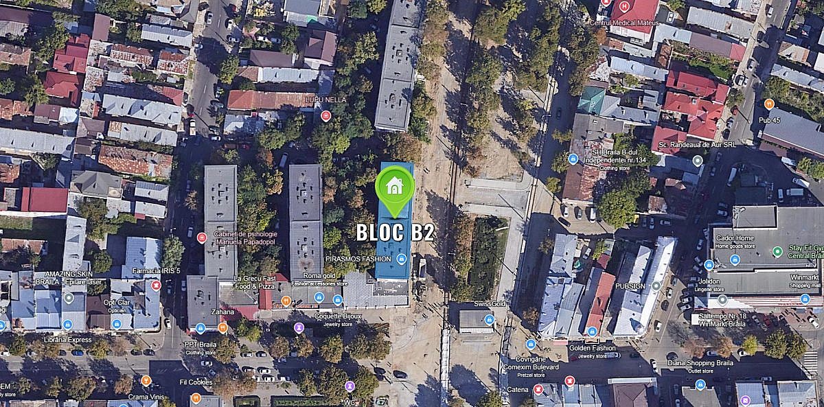 Apartament 3 camere, 56,91mp, Braila, jud. Braila