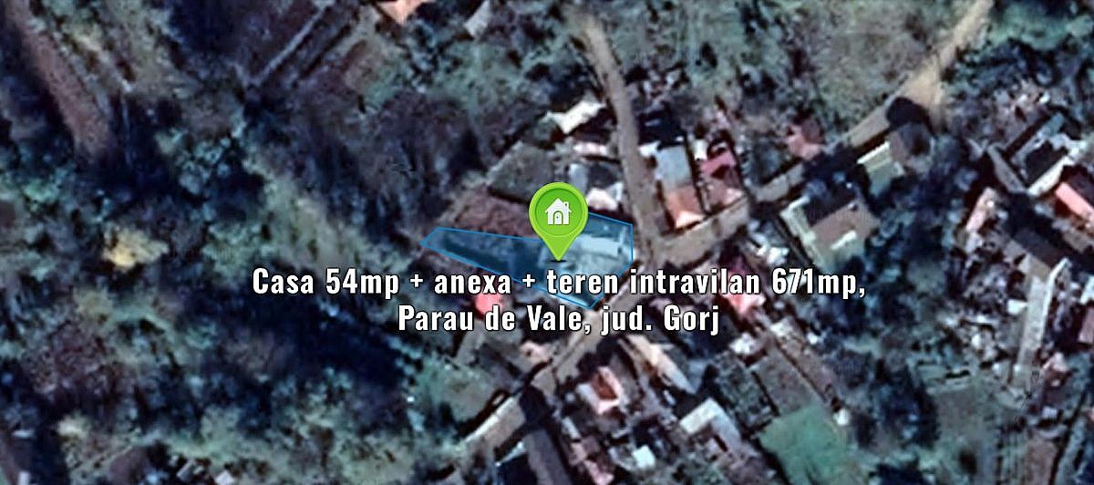 Casa 54mp + anexa + teren intravilan 671mp, Parau de Vale, jud. Gorj