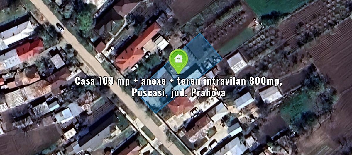 Casa 109 mp + anexe + teren intravilan 800mp, Puscasi, jud. Prahova