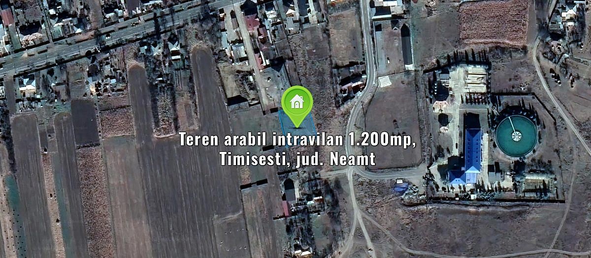 Teren arabil intravilan 1.200mp, Timisesti, jud. Neamt