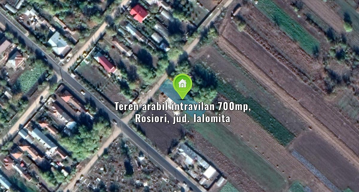 Teren arabil intravilan 700mp, Rosiori, jud. Ialomita