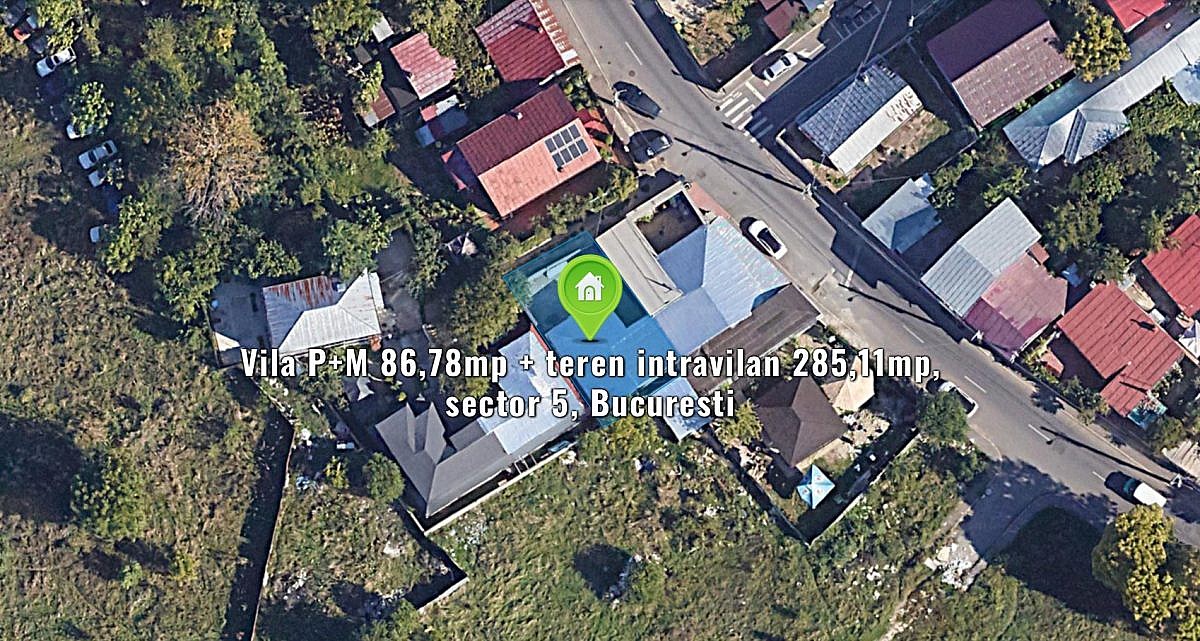 Vila P+M 86,78mp + teren intravilan 285,11mp, sector 5, Bucuresti