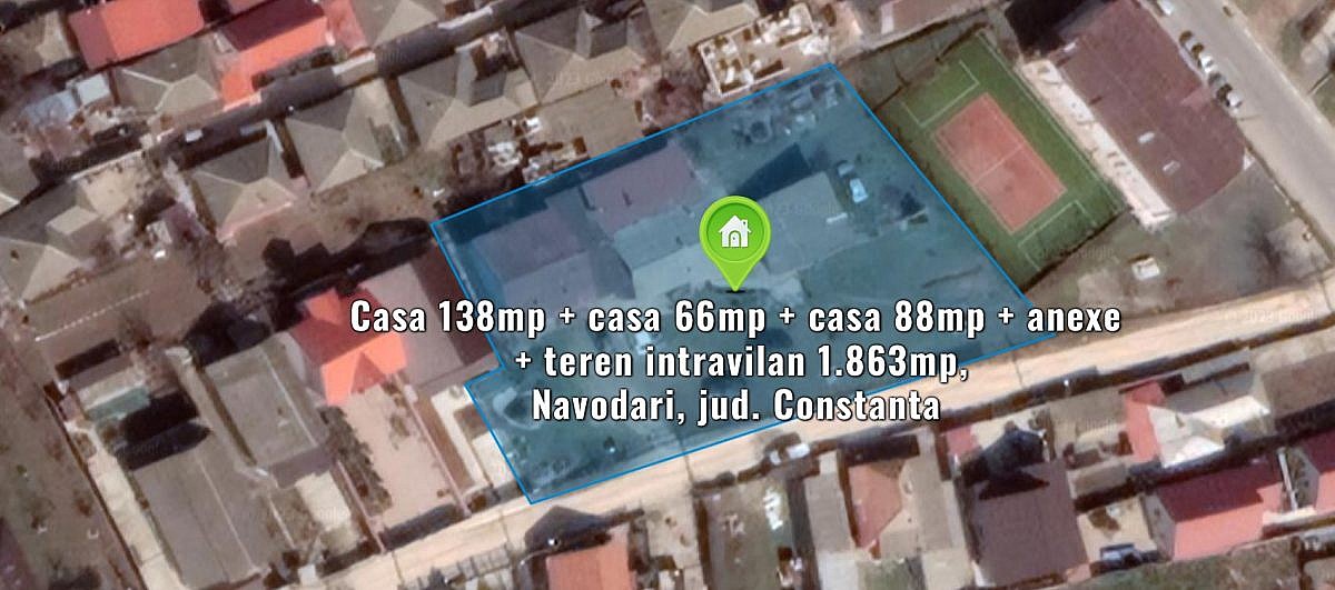 Casa 138mp + casa 66mp + casa 88mp + anexe + teren intravilan 1.863mp, Navodari, jud. Constanta
