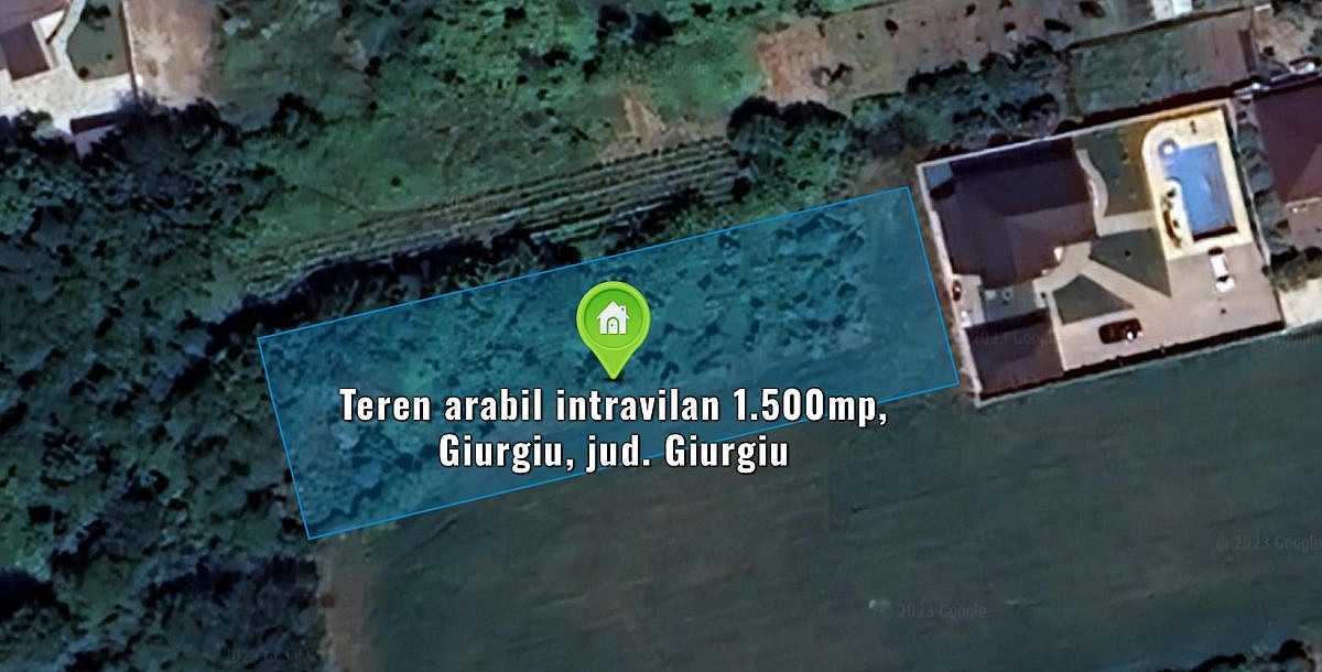 Teren arabil intravilan 1.500mp, Giurgiu, jud. Giurgiu