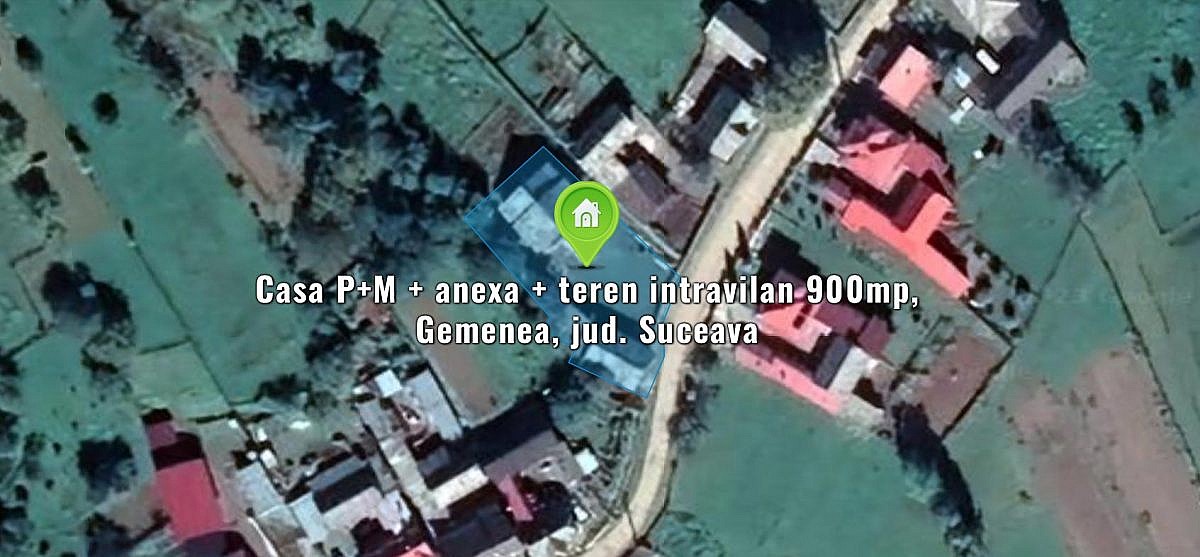 Casa P+M + anexa + teren intravilan 900mp, Gemenea, jud. Suceava