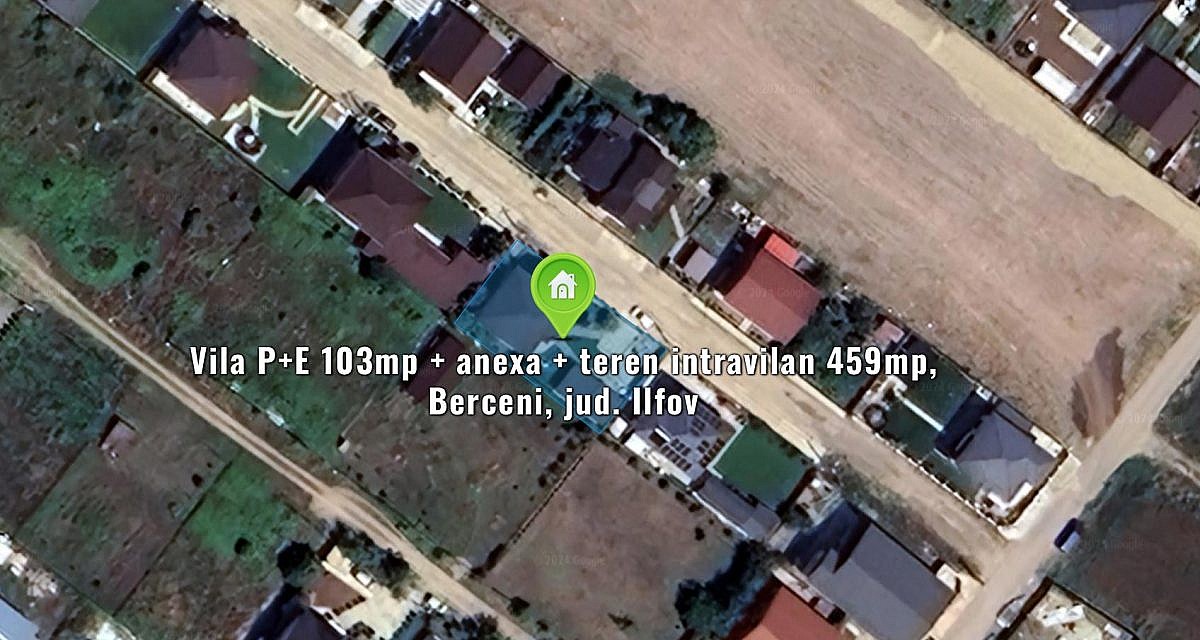 Vila P+E 103mp + anexa + teren intravilan 459mp, Berceni, jud. Ilfov