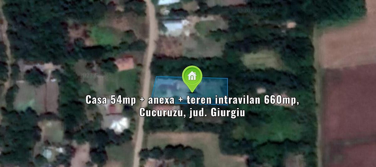 Casa 54mp + anexa + teren intravilan 660mp, Cucuruzu, jud. Giurgiu