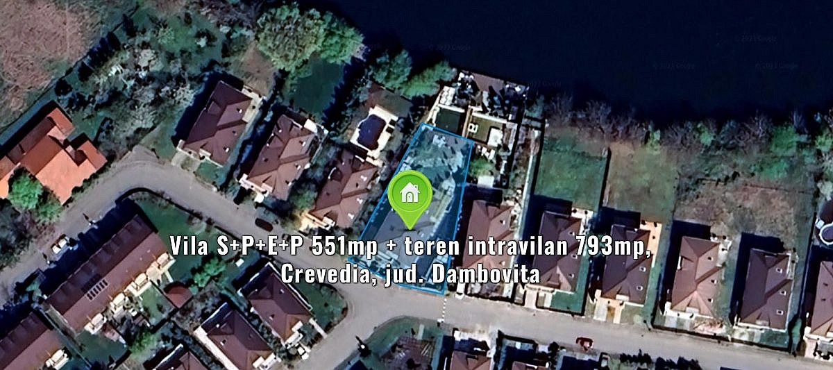 Vila S+P+E+P 551mp + teren intravilan 793mp, Crevedia, jud. Dambovita