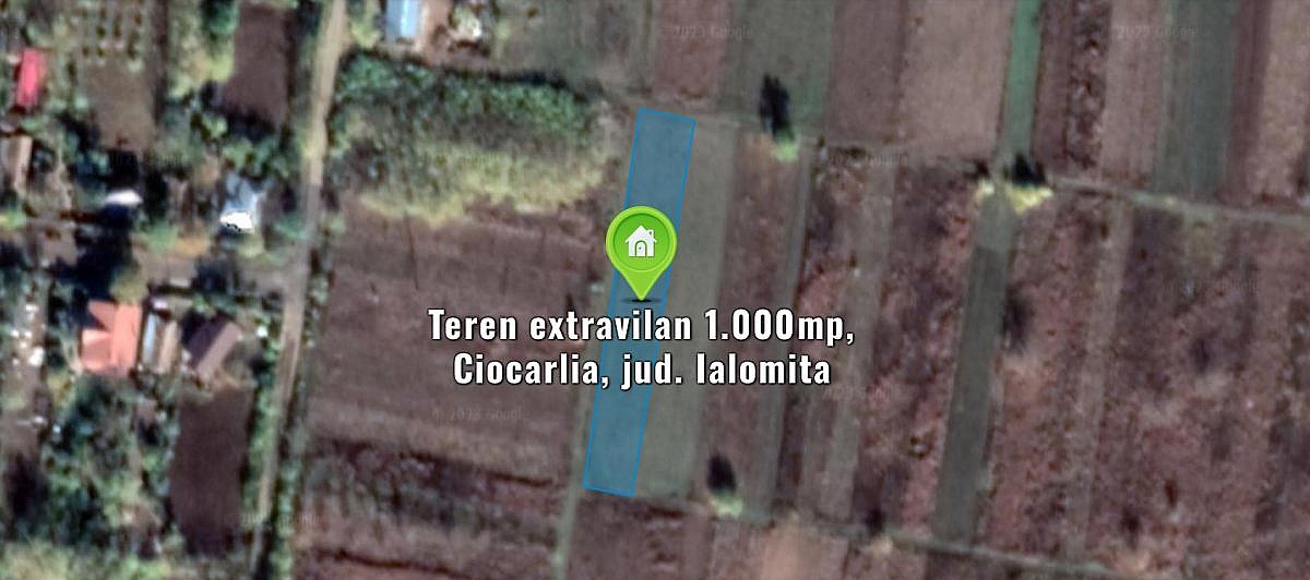 Teren extravilan 1.000mp, Ciocarlia, jud. Ialomita