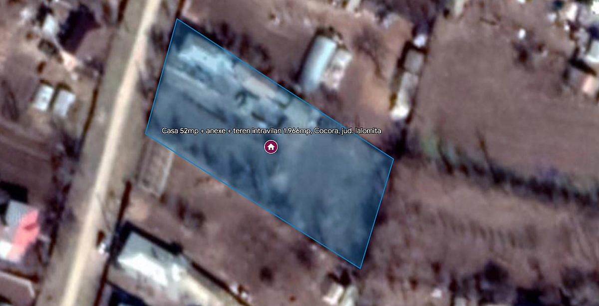 Casa 52mp + anexe + teren intravilan 1.966mp, Cocora, jud. Ialomita