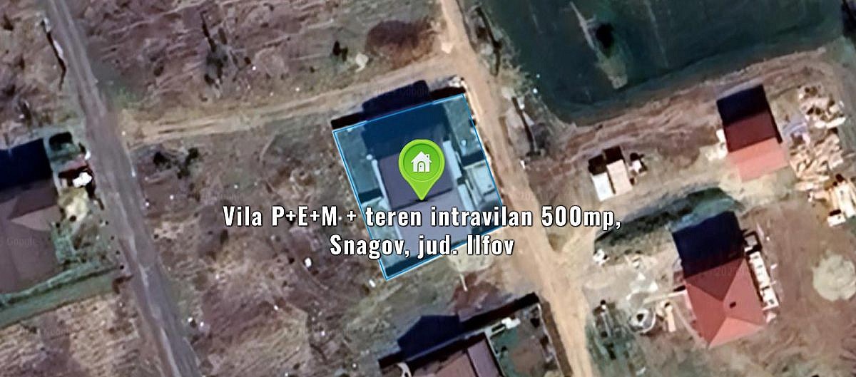 Vila P+E+M + teren intravilan 500mp, Snagov, jud. Ilfov