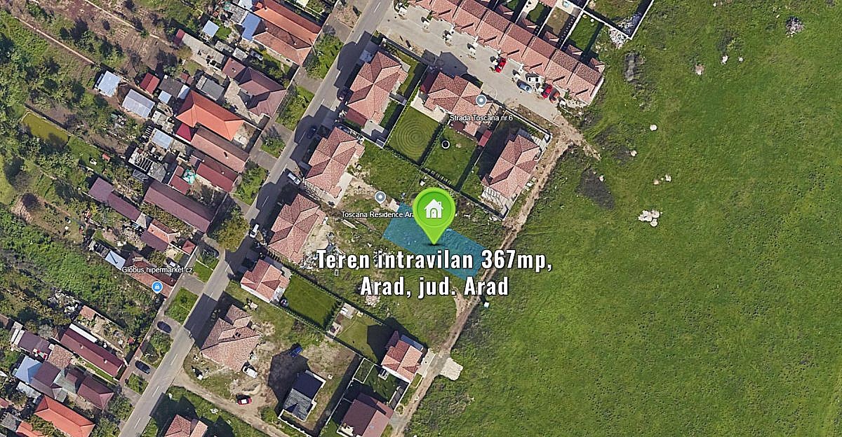 Teren intravilan 367mp, Arad, jud. Arad