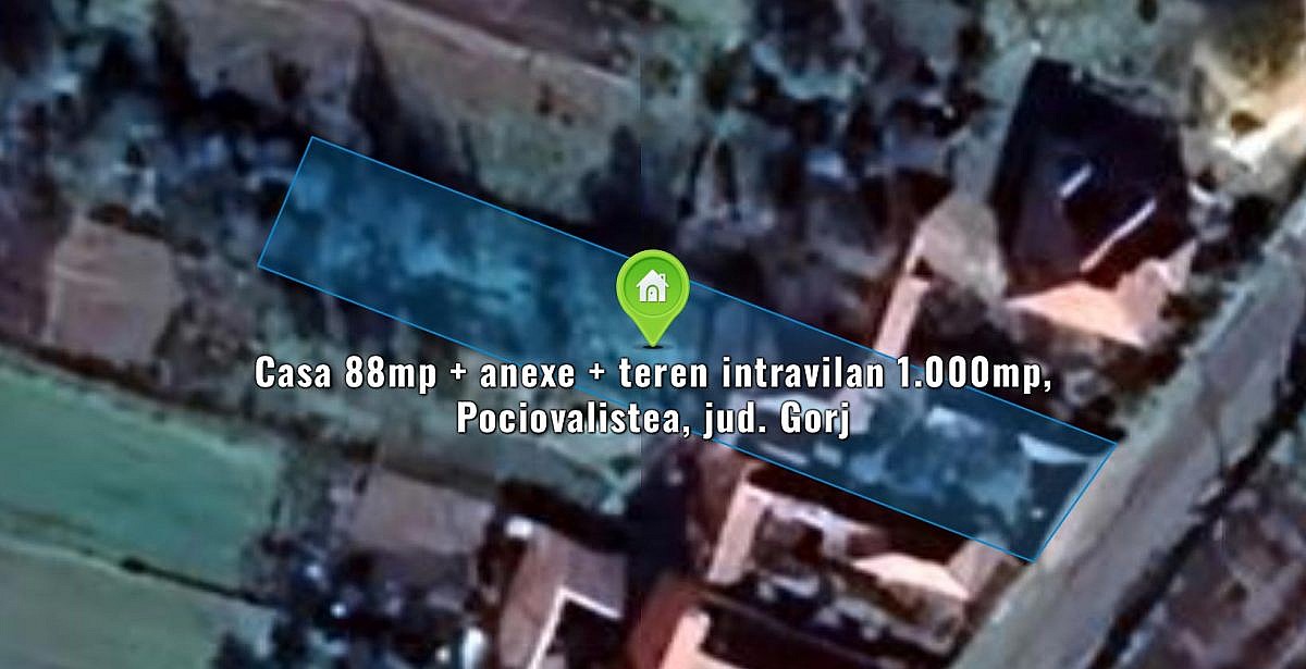 Casa 88mp + anexe + teren intravilan 1.000mp, Pociovalistea, jud. Gorj