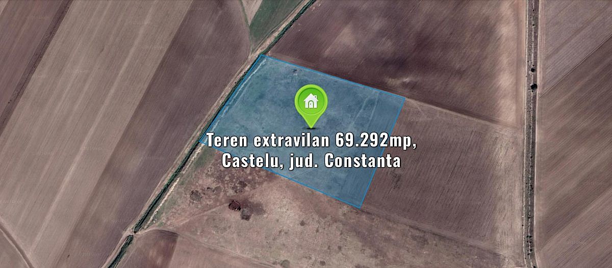 Teren extravilan 69.292mp, Castelu, jud. Constanta
