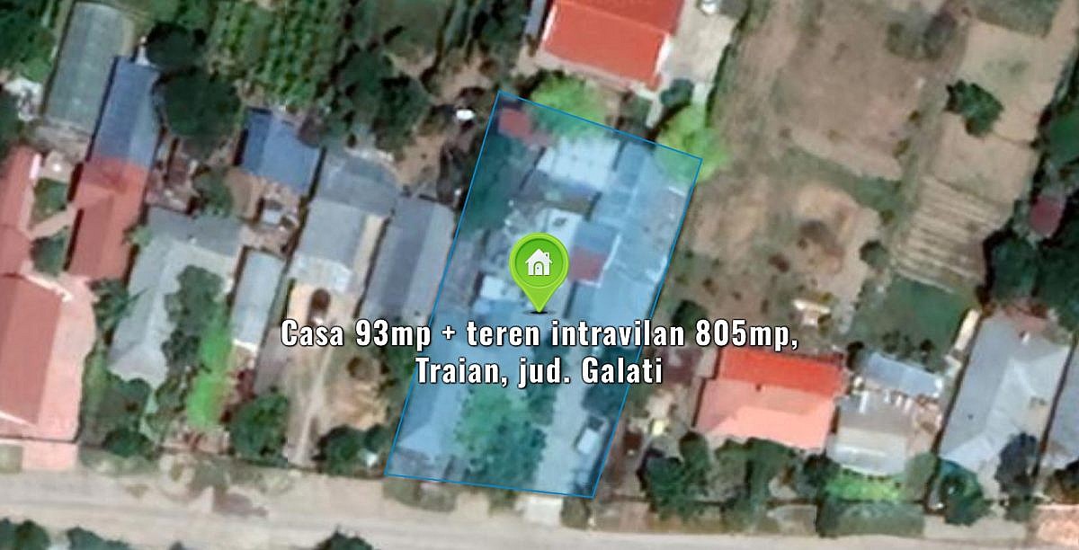 Casa 93mp + teren intravilan 805mp, Traian, jud. Galati