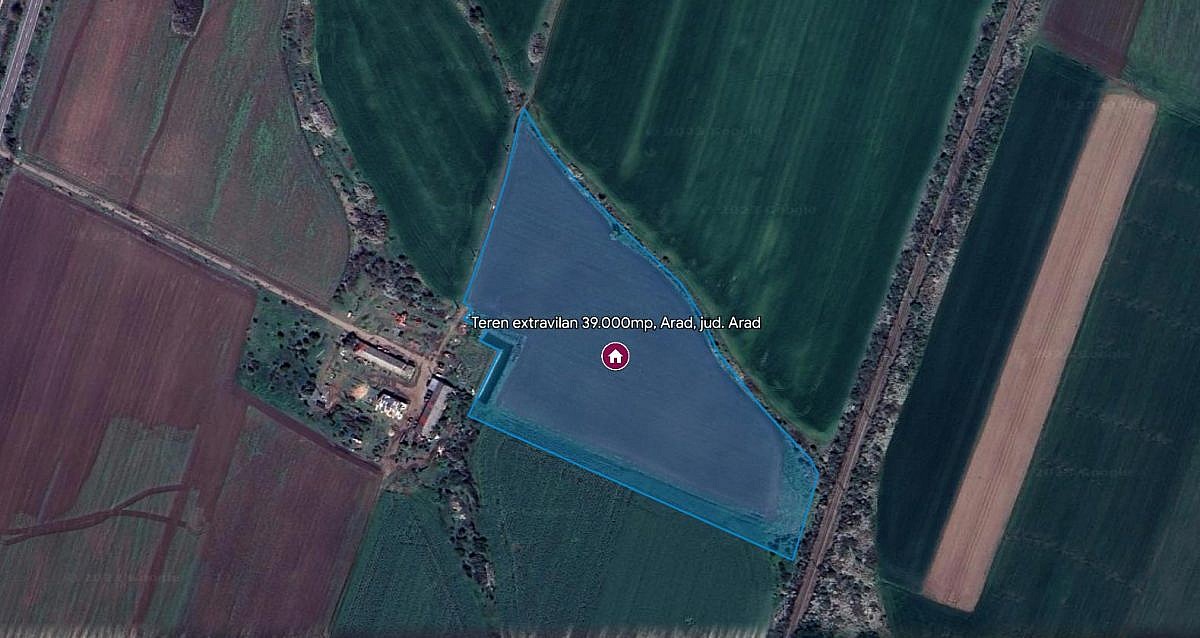 Teren extravilan 39.000mp, Arad, jud. Arad