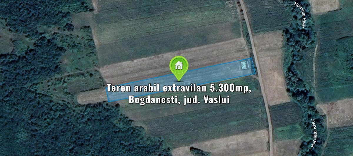 Teren arabil extravilan 5.300mp, Bogdanesti, jud. Vaslui