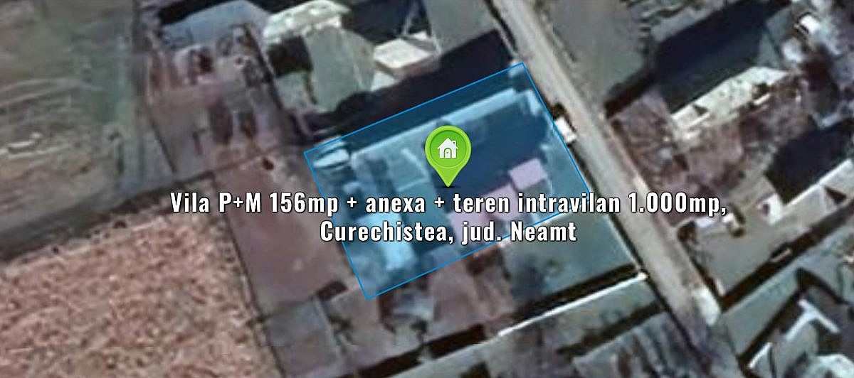 Vila P+M 156mp + anexa + teren intravilan 1.000mp, Curechistea, jud. Neamt