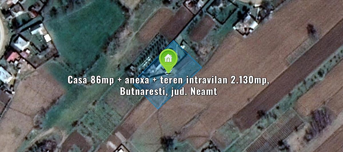 Casa 86mp + anexa + teren intravilan 2.130mp, Butnaresti, jud. Neamt