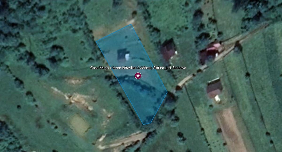 Casa 55mp + teren intravilan 2.685mp, Slatina, jud. Suceava