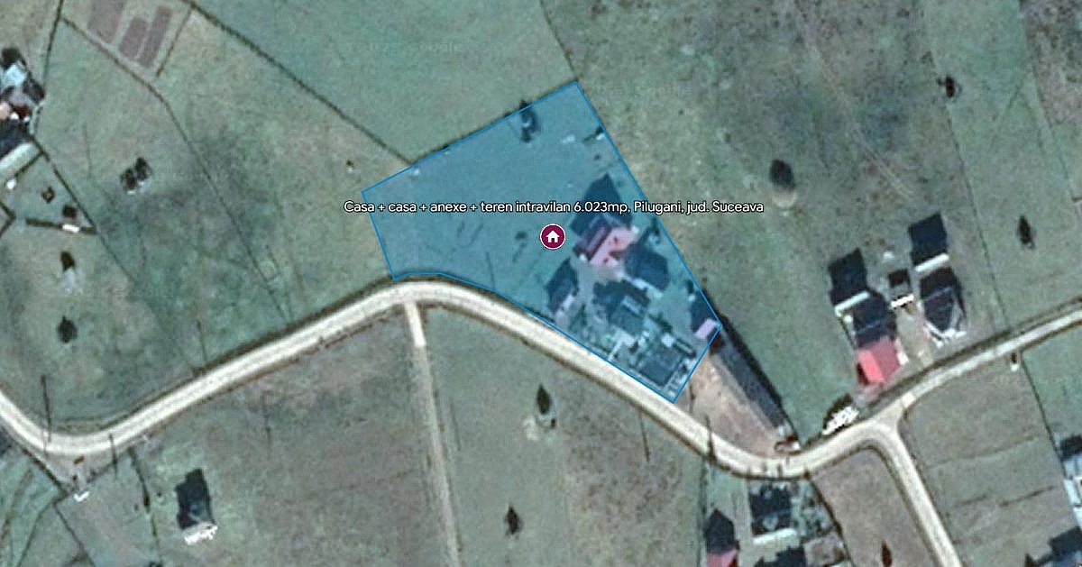 Casa + casa + anexe + teren intravilan 6.023mp, Pilugani, jud. Suceava