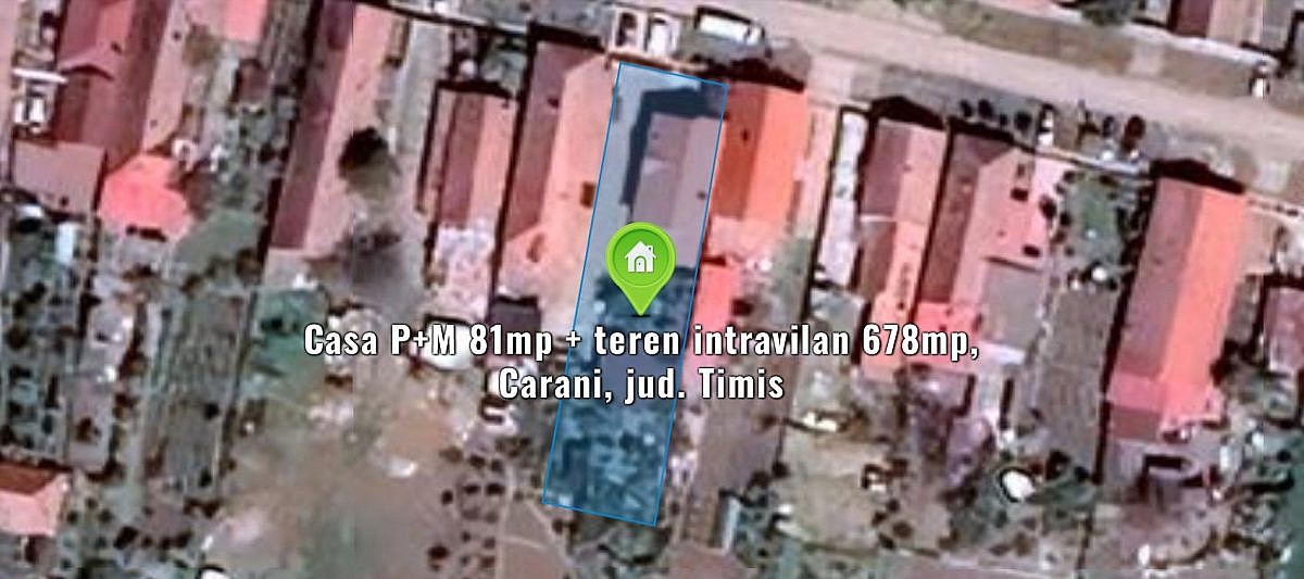 Casa P+M 81mp + teren intravilan 678mp, Carani, jud. Timis