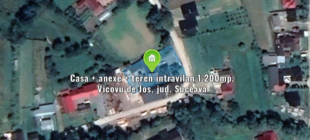 Casa + anexe + teren intravilan 1.200mp, Vicovu de Jos, jud. Suceava