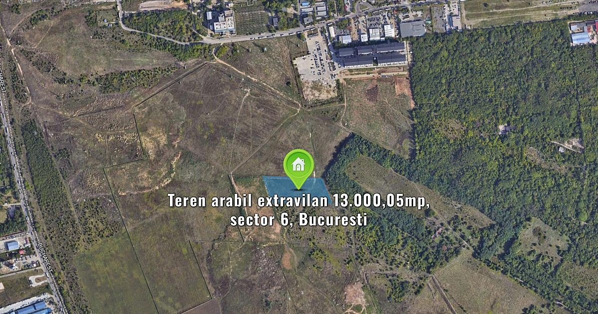Teren arabil extravilan 13.000,05mp, sector 6, Bucuresti