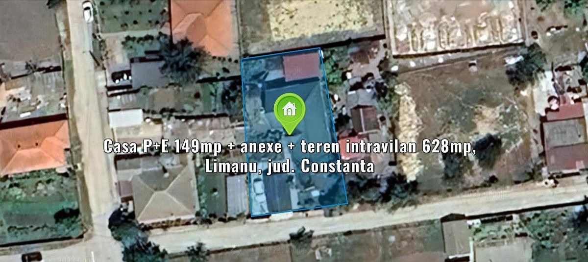 Casa P+E 149mp + anexe + teren intravilan 628mp, Limanu, jud. Constanta