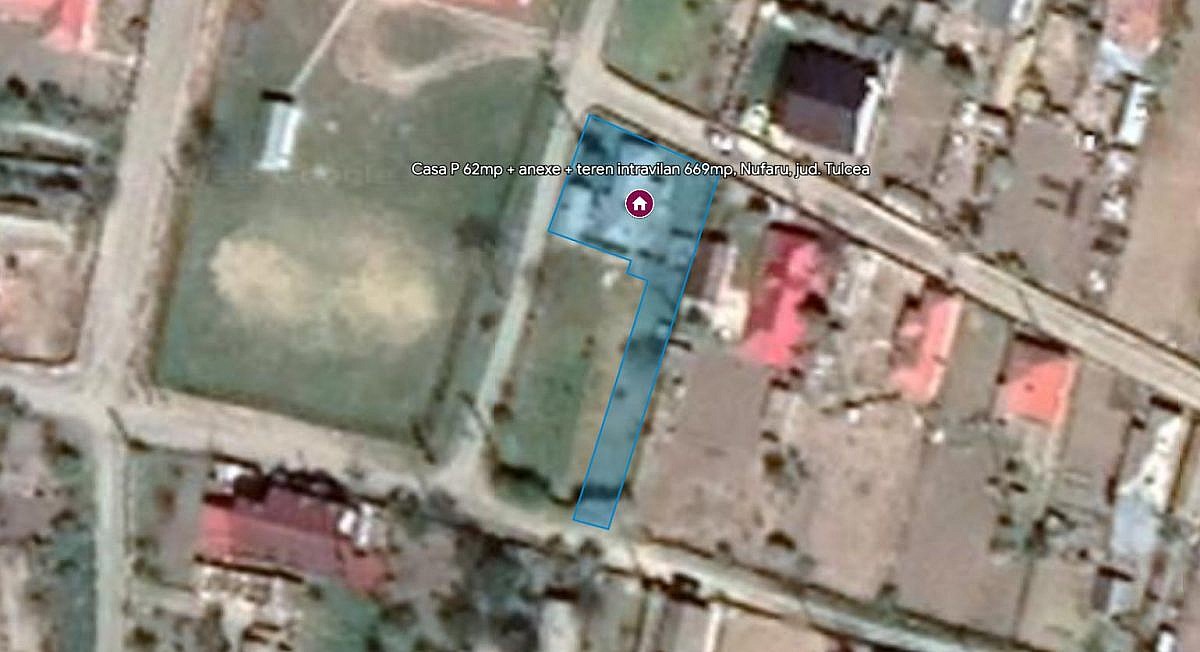 Casa P 62mp + anexe + teren intravilan 669mp, Nufaru, jud. Tulcea