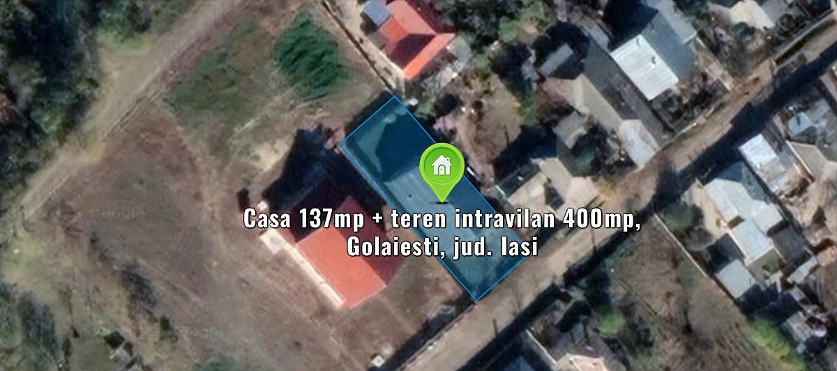 Casa 137mp + teren intravilan 400mp, Golaiesti, jud. Iasi