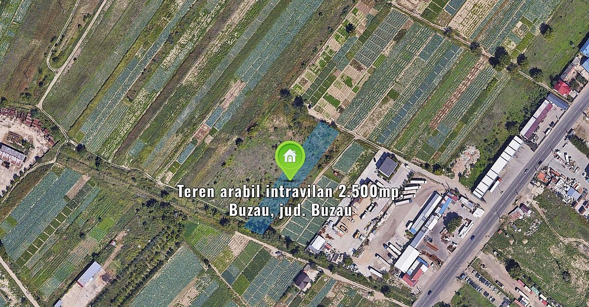 Teren arabil intravilan 2.500mp, Buzau, jud. Buzau
