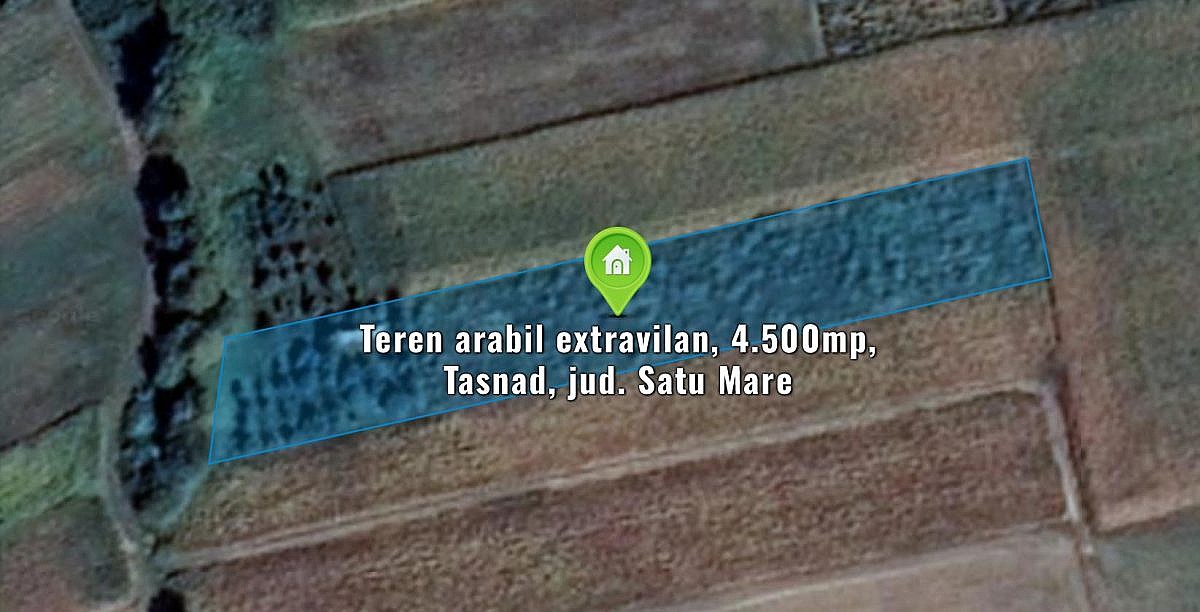 Teren arabil extravilan, 4.500mp, Tasnad, jud. Satu Mare