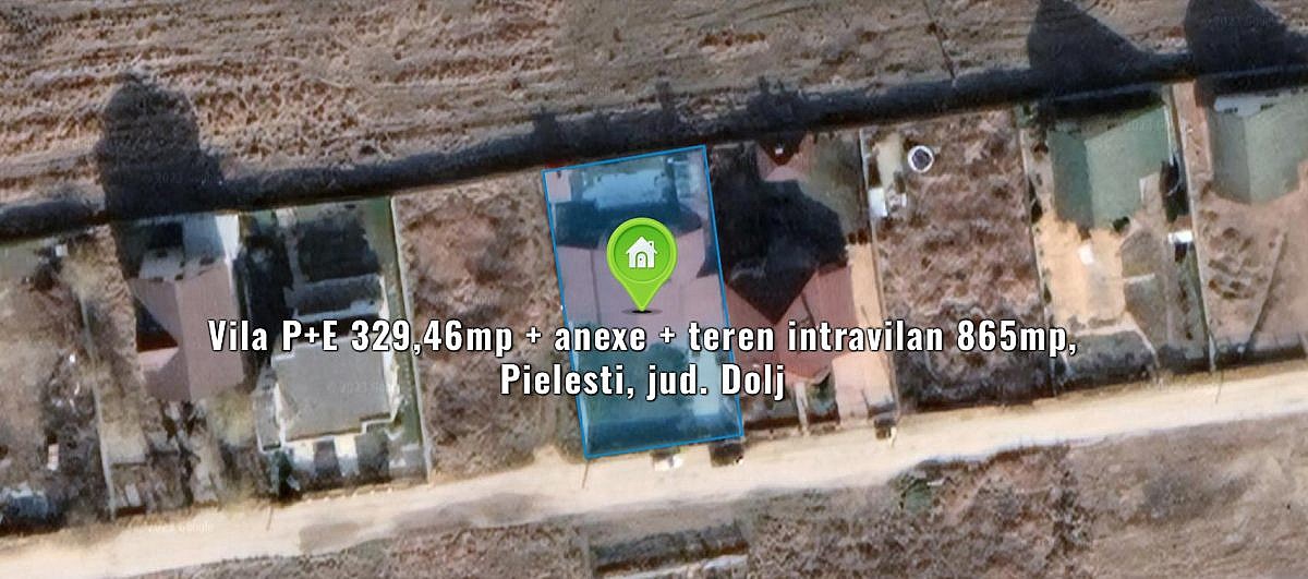 Vila P+E 329,46mp + anexe + teren intravilan 865mp, Pielesti, jud. Dolj